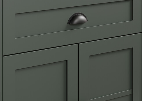 Kummut STANTON roheline / tamm, 77x39xH102 cm