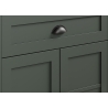 Kummut STANTON roheline / tamm, 77x39xH102 cm