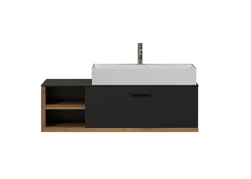 Valamukapp + valamu SYNNAX antratsiit / tamm, 120x45xH36 cm