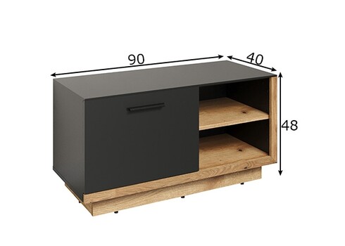 Esikupink SYNNAX antratsiit / tamm, 90x40xH48 cm