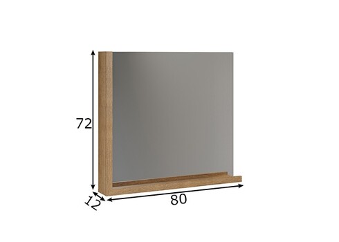 Peegel SYNNAX antratsiit / tamm, 80x12xH72 cm
