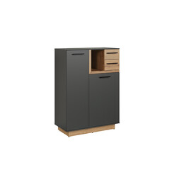 Kummut SYNNAX antratsiit / tamm, 80x40xH113 cm