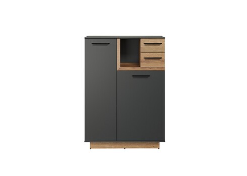 Kummut SYNNAX antratsiit / tamm, 80x40xH113 cm