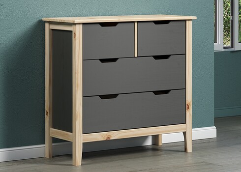 Kummut LATERNA tumehall / tamm, 78x39xH79 cm