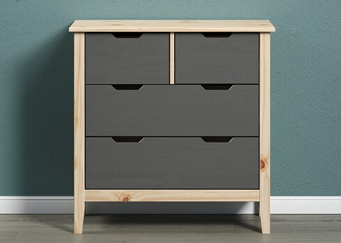 Kummut LATERNA tumehall / tamm, 78x39xH79 cm