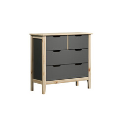 Kummut LATERNA tumehall / tamm, 78x39xH79 cm