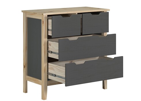 Kummut LATERNA tumehall / tamm, 78x39xH79 cm