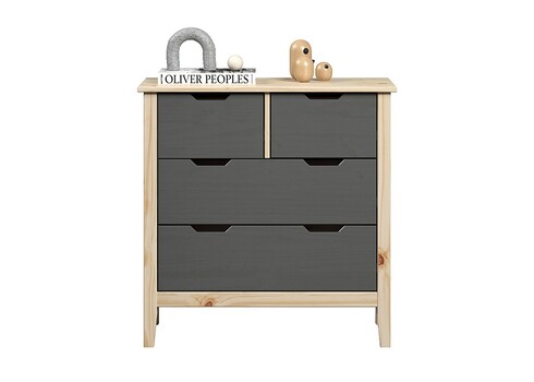 Kummut LATERNA tumehall / tamm, 78x39xH79 cm