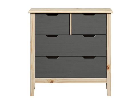 Kummut LATERNA tumehall / tamm, 78x39xH79 cm