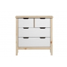 Kummut LATERNA valge / tamm, 78x39xH79 cm