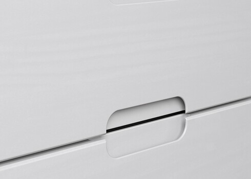 Kirjutuslauakomplekt OSTRA valge / meepruun, 51-122x47xH96 cm