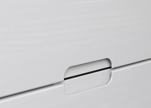 Kirjutuslauakomplekt OSTRA meepruun / valge, 51-122x47xH96 cm