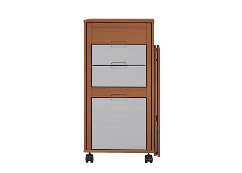 Kirjutuslauakomplekt OSTRA meepruun / valge, 51-122x47xH96 cm