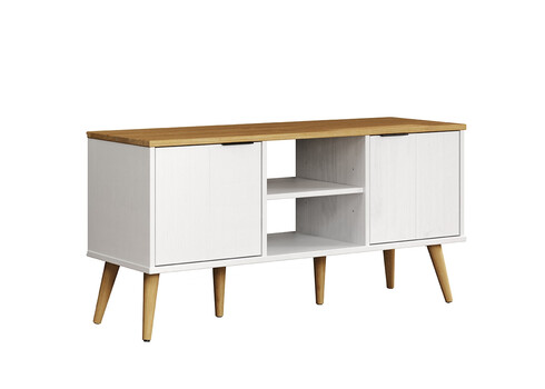 Tv-alus PATERNO valge / tamm, 114x39xH57 cm