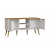Tv-alus PATERNO valge / tamm, 114x39xH57 cm