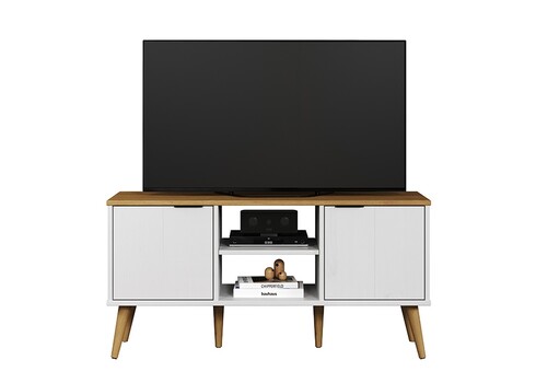 Tv-alus PATERNO valge / tamm, 114x39xH57 cm