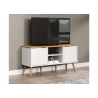 Tv-alus PATERNO valge / tamm, 114x39xH57 cm