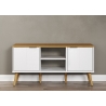 Tv-alus PATERNO valge / tamm, 114x39xH57 cm
