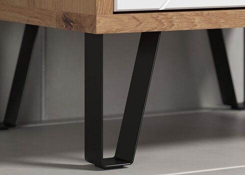 Vannitoakapp TOUCH tamm / valge, 36x29xH191 cm