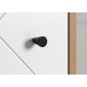 Vannitoakapp TOUCH tamm / valge, 36x29xH191 cm