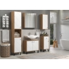 Valamukapp TOUCH tamm / valge, 69x33xH61 cm