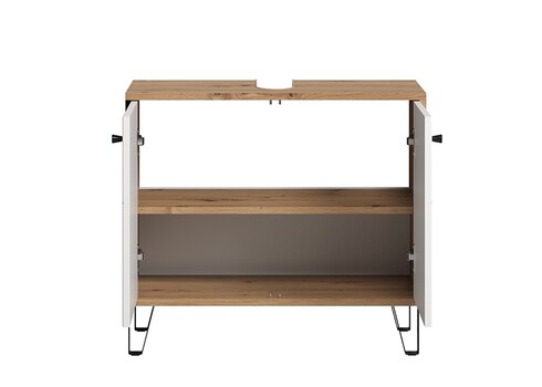 Valamukapp TOUCH tamm / valge, 69x33xH61 cm