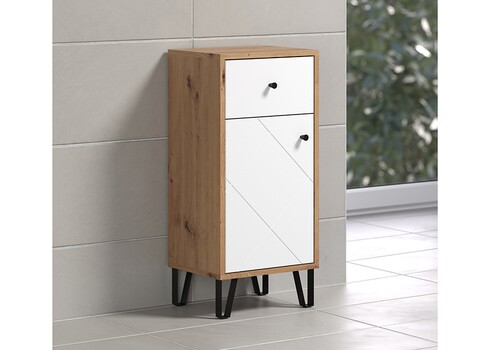 Vannitoakapp TOUCH tamm / valge, 36x29xH79 cm