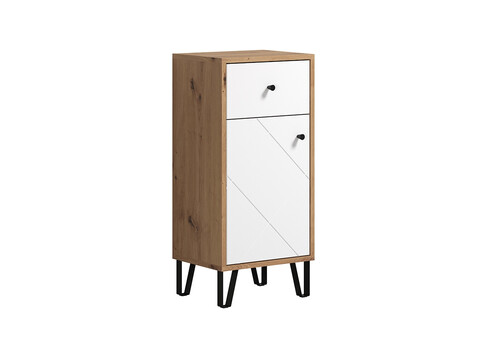 Vannitoakapp TOUCH tamm / valge, 36x29xH79 cm