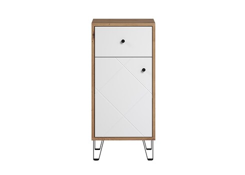 Vannitoakapp TOUCH tamm / valge, 36x29xH79 cm