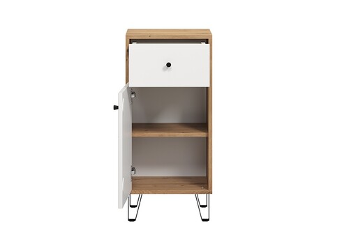 Vannitoakapp TOUCH tamm / valge, 36x29xH79 cm