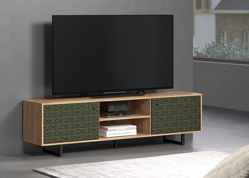 Tv-alus SENTRA tumeroheline / tamm, 184x40xH52 cm