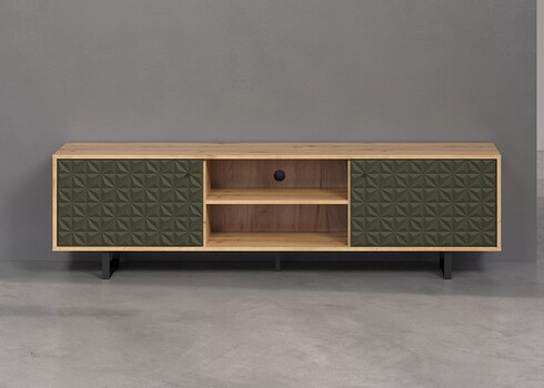 Tv-alus SENTRA tumeroheline / tamm, 184x40xH52 cm