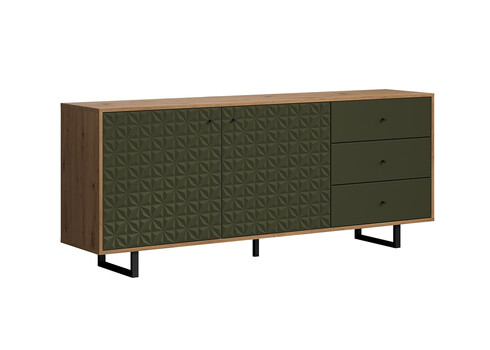 Kummut SENTRA tumeroheline / tamm, 183x40xH75 cm