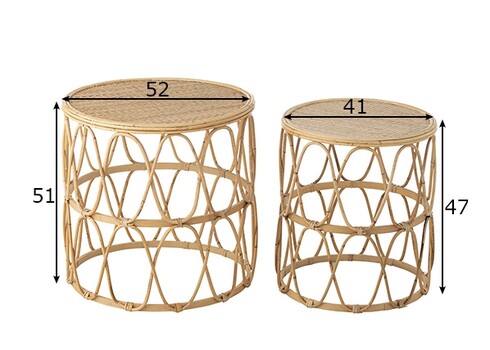 Abilaudade komplekt WAVE beež, 2 tk