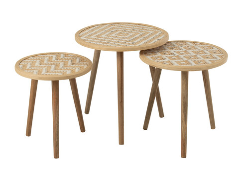 Abilaudade komplekt PATTERNS beež, 3 tk