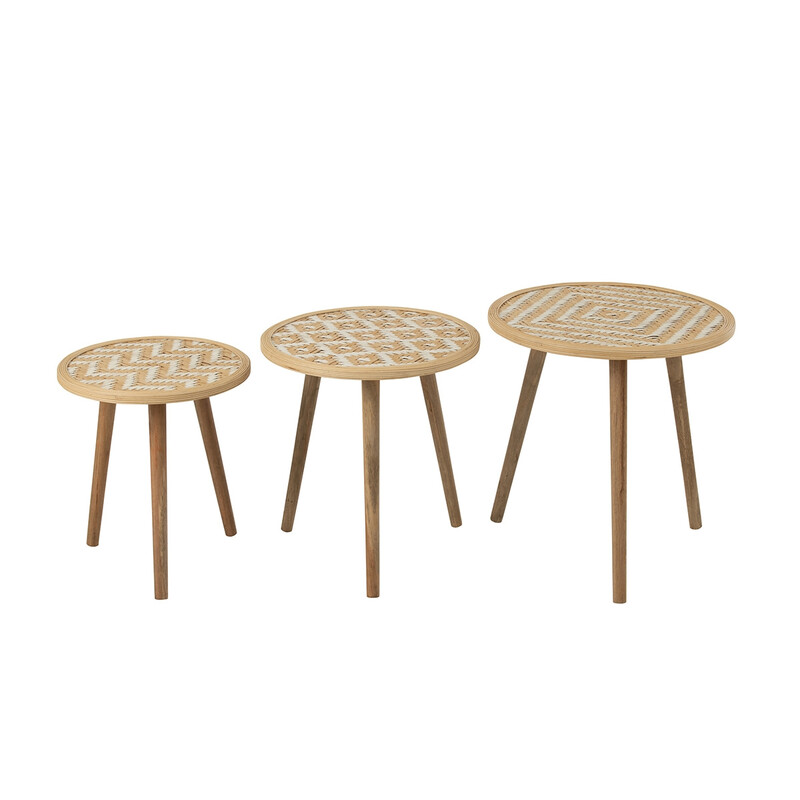 Abilaudade komplekt PATTERNS beež, 3 tk