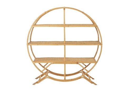 Riiul RATTAN helepruun, 150x40xH150 cm