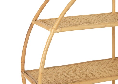 Riiul RATTAN helepruun, 150x40xH150 cm