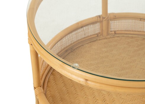 Diivanilaud JOVELYNE helepruun, 70x70xH47 cm