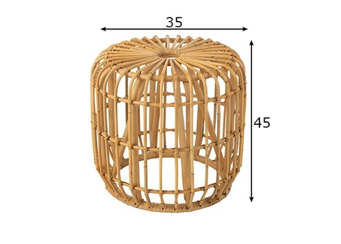 Abilaud SIRINE helepruun, 45x45xH35 cm