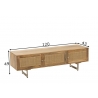Tv-alus VIVIENNE helepruun, 120x43xH49 cm