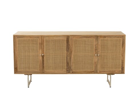 Kummut VIVIENNE helepruun, 170x45xH80 cm