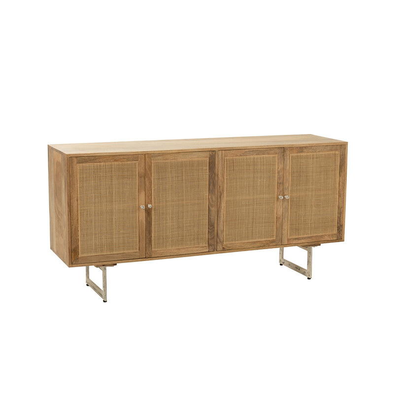 Kummut VIVIENNE helepruun, 170x45xH80 cm