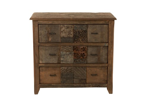 Kummut VINTAGE tumepruun, 100x50xH95 cm