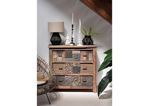 Kummut VINTAGE tumepruun, 100x50xH95 cm