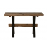 Konsoollaud VINTAGE tumepruun, 120x35xH75 cm