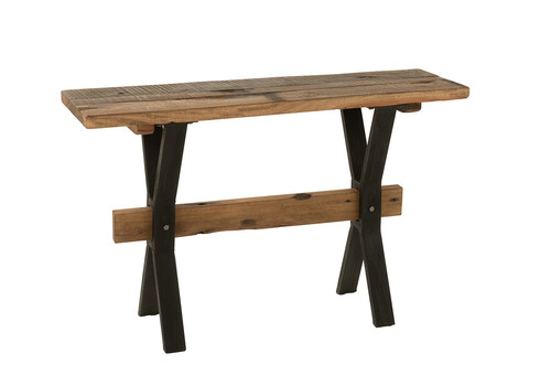 Konsoollaud VINTAGE tumepruun, 120x35xH75 cm