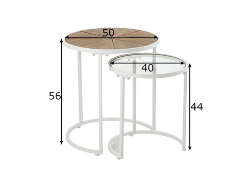 Abilaudade komplekt RELAX helepruun, 2 tk