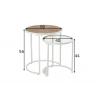 Abilaudade komplekt RELAX helepruun, 2 tk