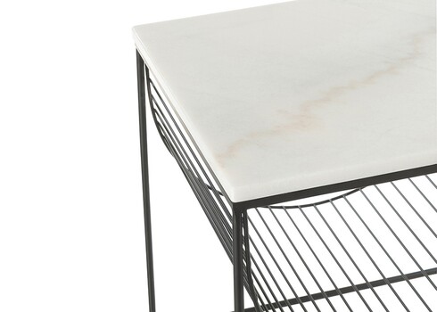 Abilaud YONI valge marmor / must, 46x46xH45 cm